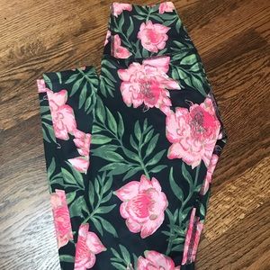 Rose print long legging